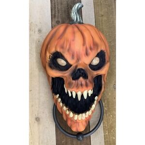 Spirit Halloween Talking Pumpkin Door Knocker Motion/Sound Activated